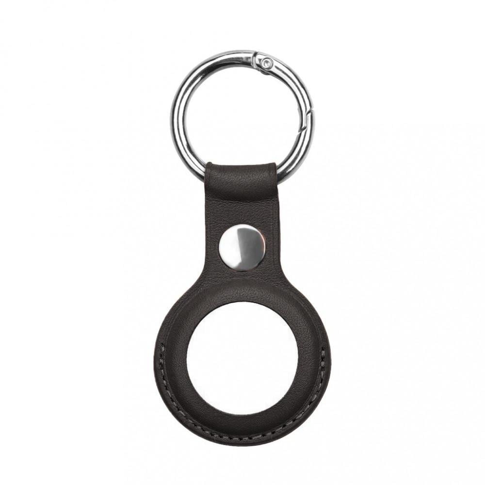 Чехол-брелок PRC Mutural Leather case for AirTag Black