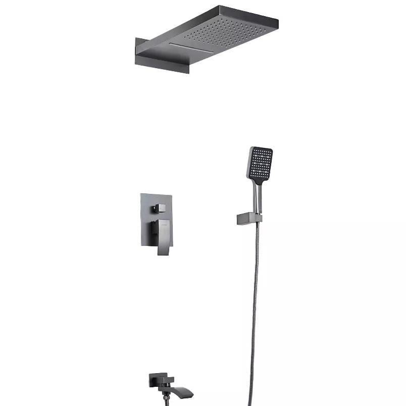 Душевая система скрытого типа Gappo G7107-79 с верхним душем Графитовый (233603)