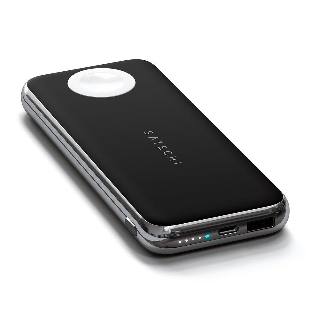 Портативна бездротова зарядка Satechi Quatro Wireless Charger 10 000 mAh, Space Gray (ST-UC10WPBM)