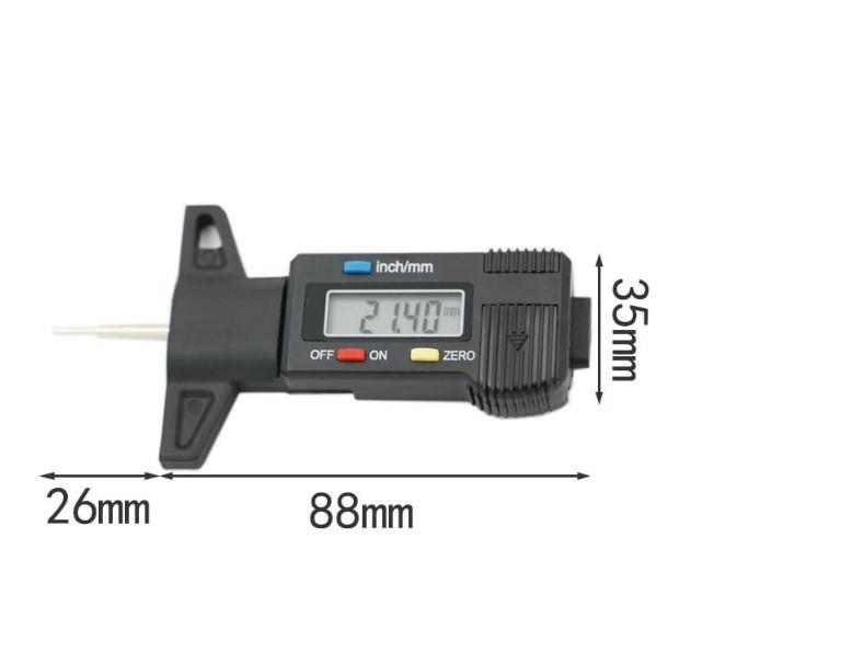 Измеритель протектора шин цифровой 0-25,4 мм (1016432060) - фото 5
