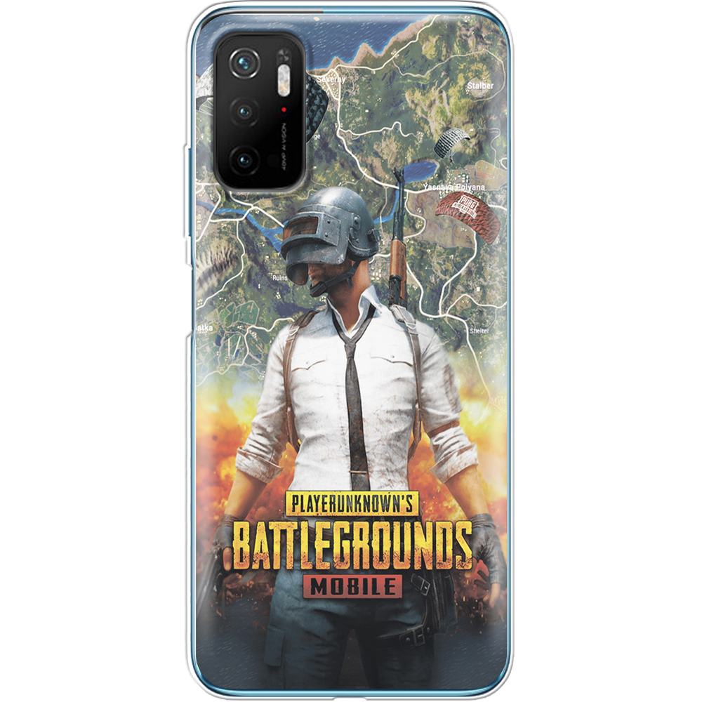 Чохол BoxFace Poco M3 Pro PUBG Mobile Прозорий силікон (42474-up2309-42474)
