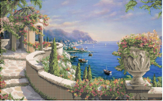 Схема для вышивки бисером Золотая Подкова Ривьера ЗПП-002 (2920)