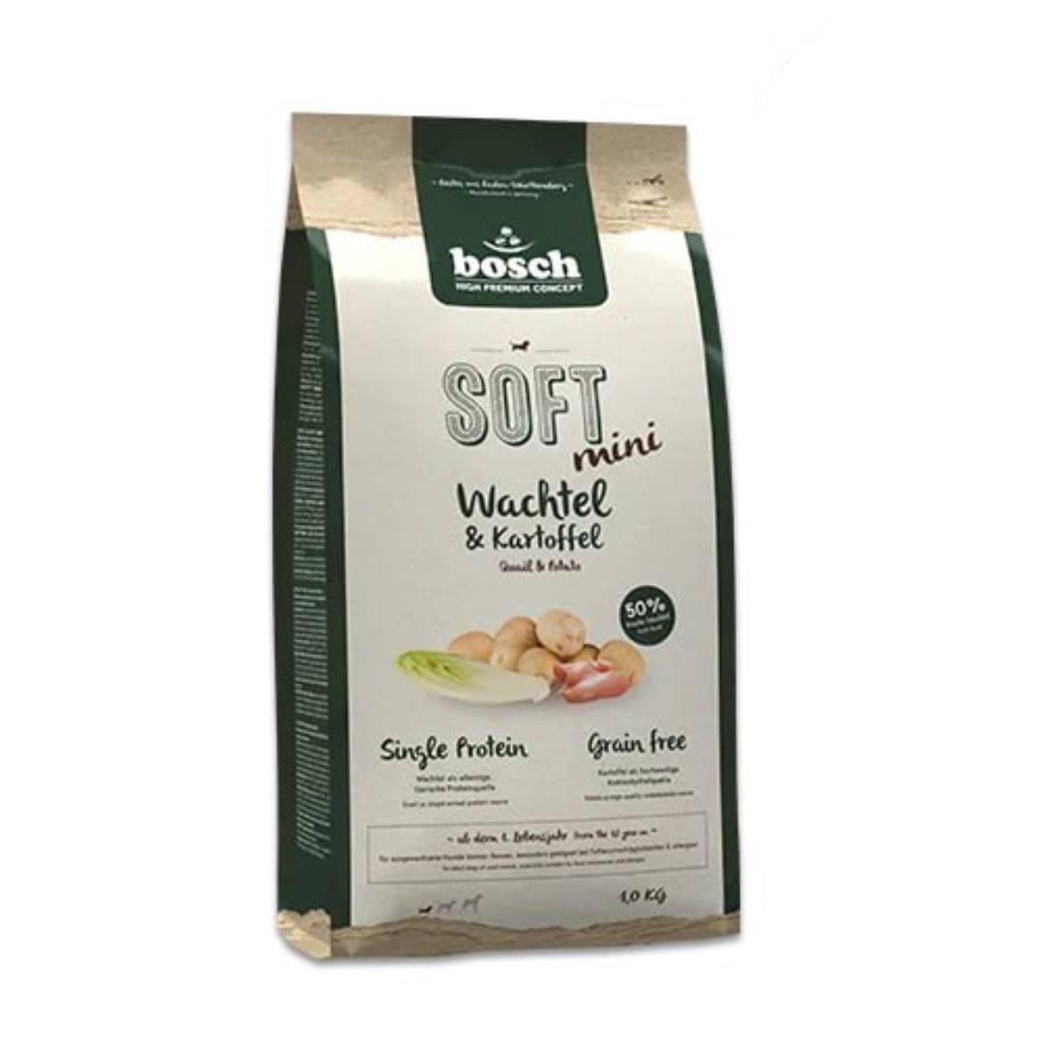 Полувлажный корм для собак Bosch Soft Mini Quail&Potato с перепелом и картофелем 2,5 кг Полувлажный корм для собак Bosch Soft Mini Quail&Potato с перепелом и картофелем 2,5 кг