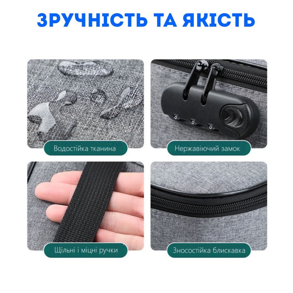 Сумка для документов водостойкая дорожная с кодовым замком (5888) - фото 2 Сумка для документов водостойкая дорожная с кодовым замком (5888) - фото 2