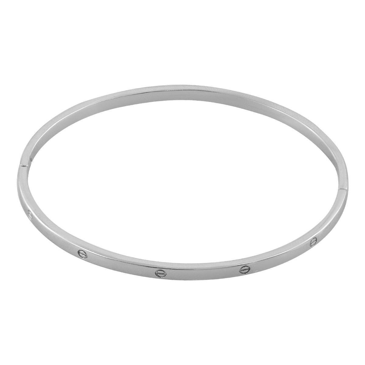 Браслет серебряный жесткий с гравировкой