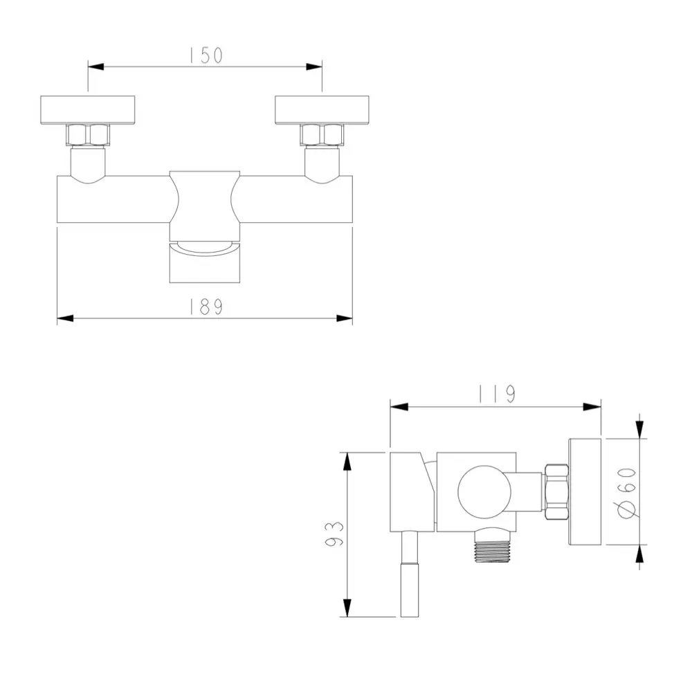 Смеситель для душа Wezer EKO5-01 с душевым гарнитуром Сатин (EKO5-01) - фото 6