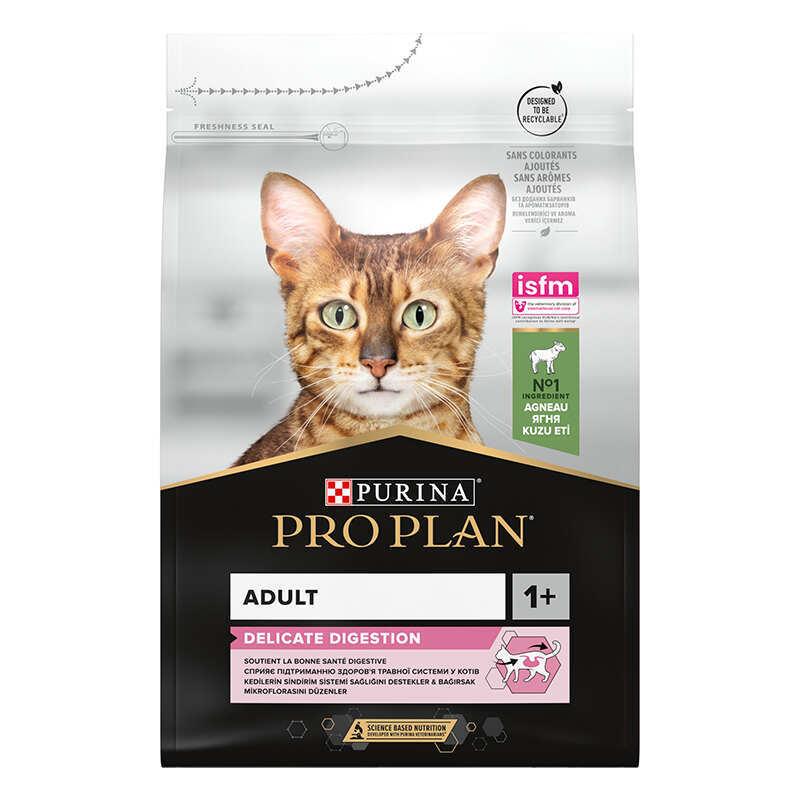 Корм сухий для котів з чутливим травленням PURINA Pro Plan Cat Delicate з ягням 3 кг (11236998) - фото 2