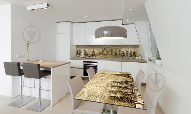 Наклейка виниловая на стол Zatarga «Старый Париж» 600х1200 мм Z180614st