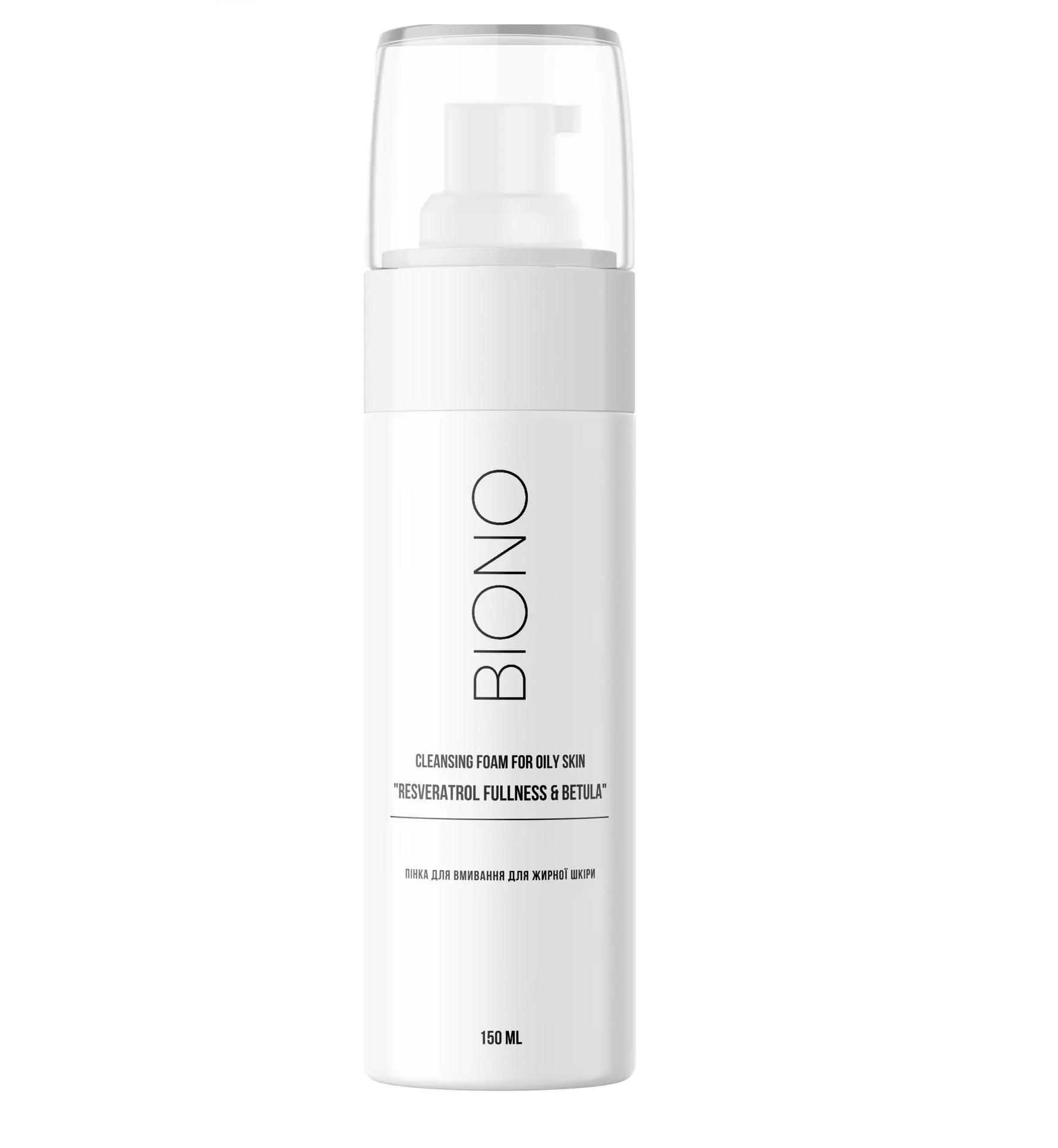 Пінка для вмивання для жирної шкіри Biono 150 мл (2188251131129)