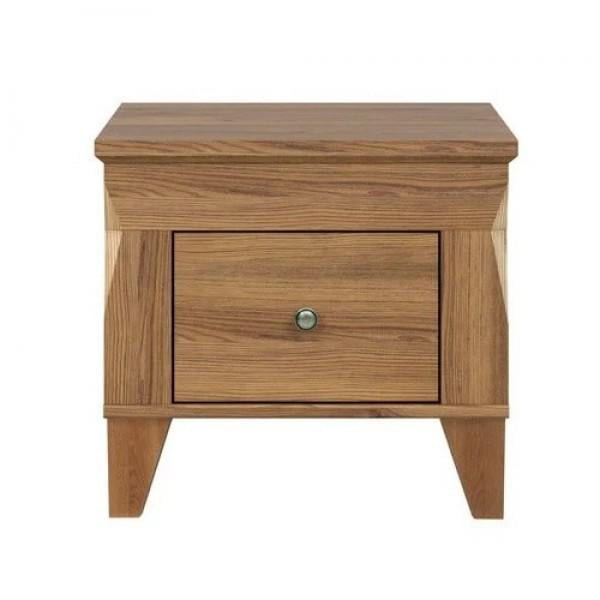 Тумба приліжкова Gerbor Holding KOM1S Граф 500х470х450 мм Горіх верона