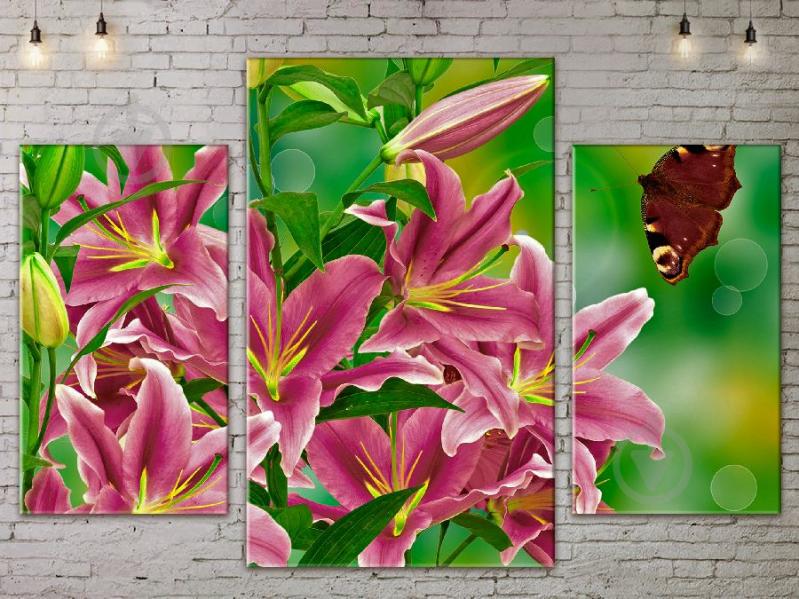 Модульная картина ArtStar цветы Лилии ADFL0081 размер 45 х 70 см