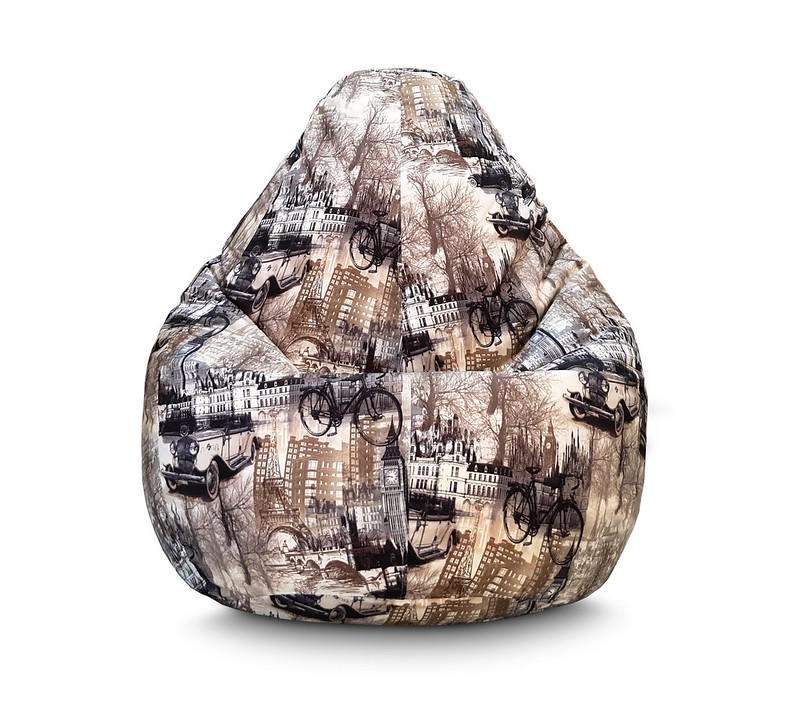 Кресло мешок iPuff Драйв 2 Флок XXL 90х125 см Кресло мешок iPuff Драйв 2 Флок XXL 90х125 см