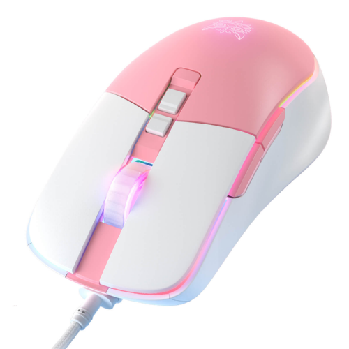 Мышь Onikuma Gaming CW916 INST-725f White/Pink