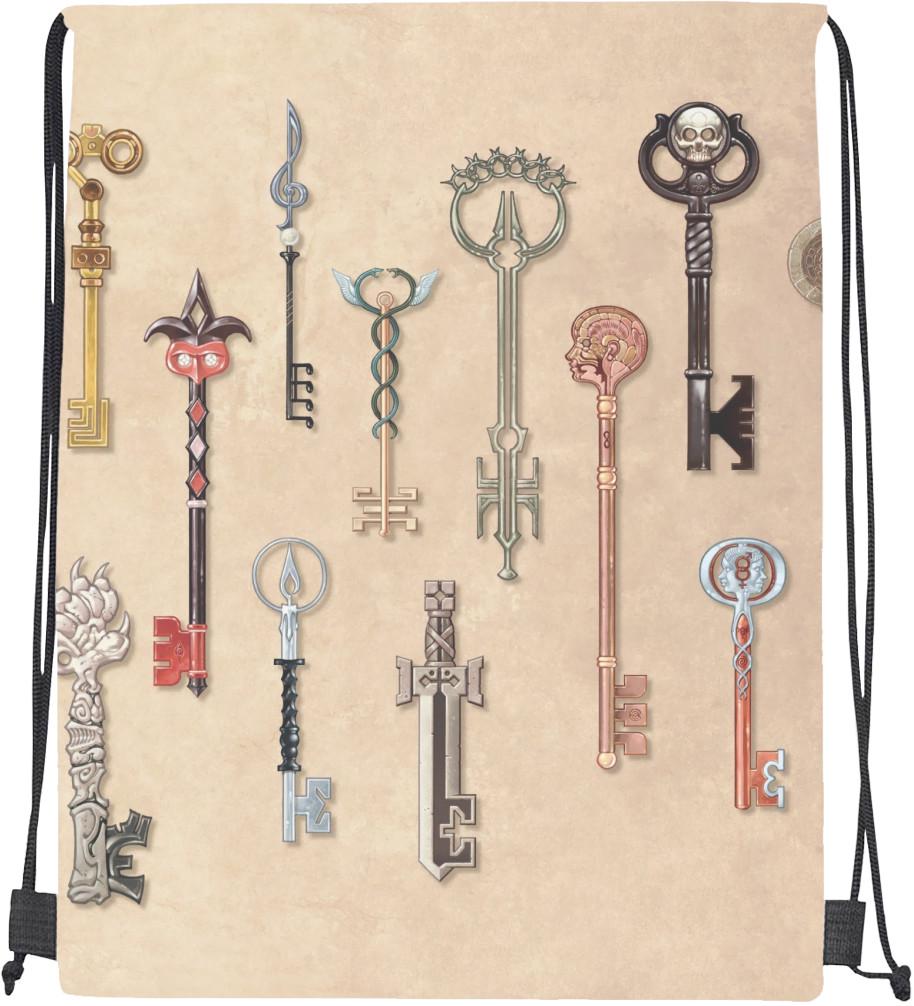 Мішок cпортивний Locke And Key 4 (mishok-sport-548198363-kljuchi-lokkov--locke-and-key-4)