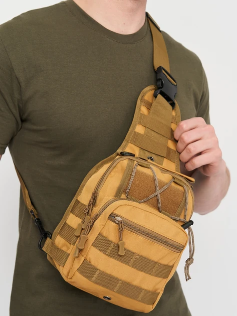 Рюкзак тактический 6 л Койот (2549772382) - фото 7