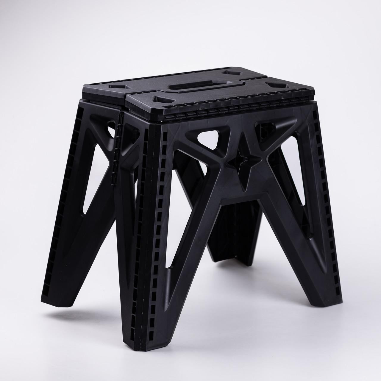 Табуретка складная пластиковая туристическая Черный (6734) - фото 3 Табуретка складная пластиковая туристическая Черный (6734) - фото 3