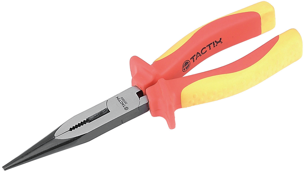 Длинногубцы Tactix 201003 200 мм диэлектрические Cr-V сталь 6 шт. (INSPLPLDG200000IT0)