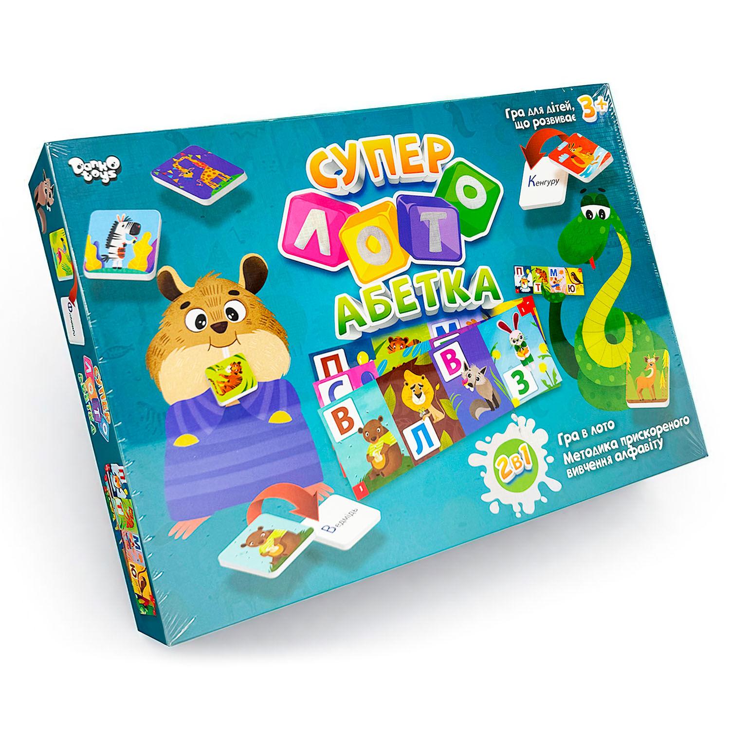 Настольная игра детская Danko Toys Суперлото Алфавит (СЛА-01U) Настольная игра детская Danko Toys Суперлото Алфавит (СЛА-01U)