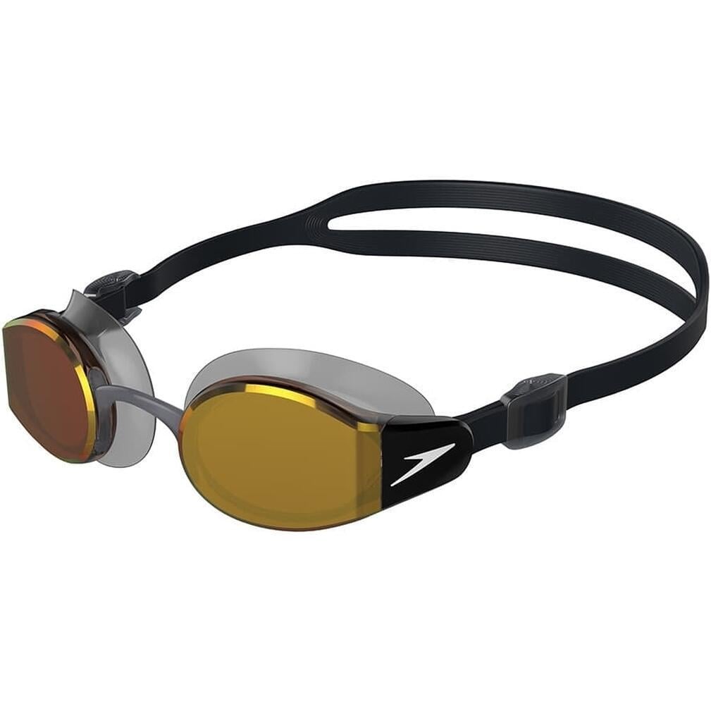 Очки для плавания Speedo MARINER PRO MIR GOG AU Черно-золотой (8-00237314554)