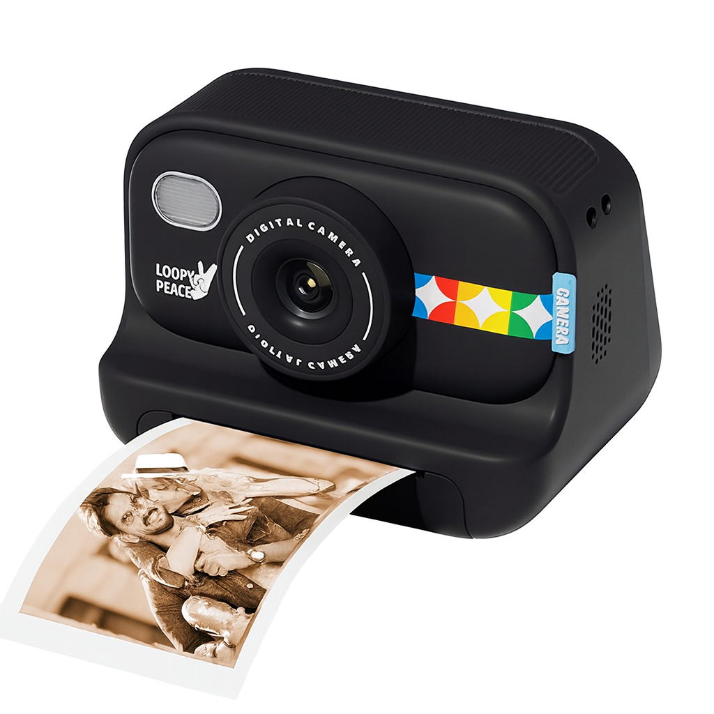 Фотоапарат дитячий S9 з миттєвим друком Black (31153057)