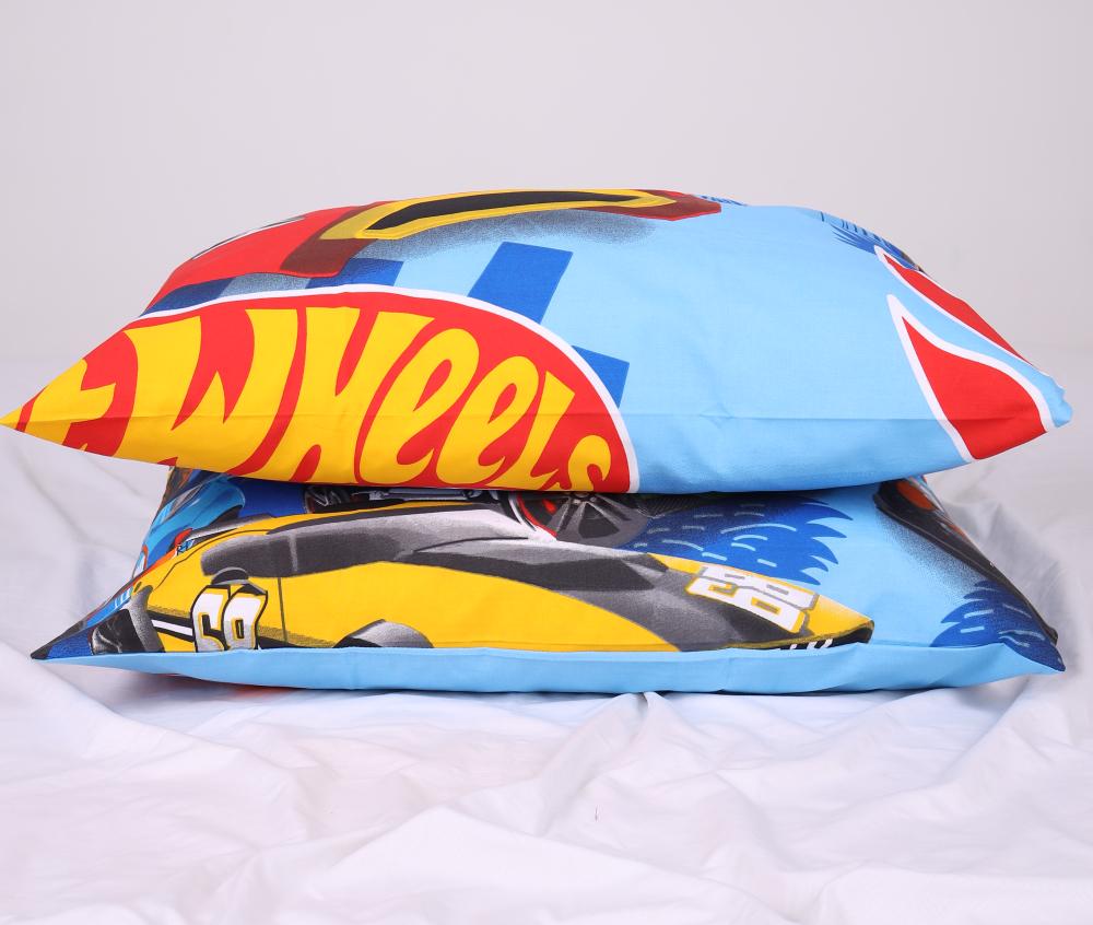 Набір наволочок Машинки Hot Wheels бязь 40х60 см 2 шт. (43211438)