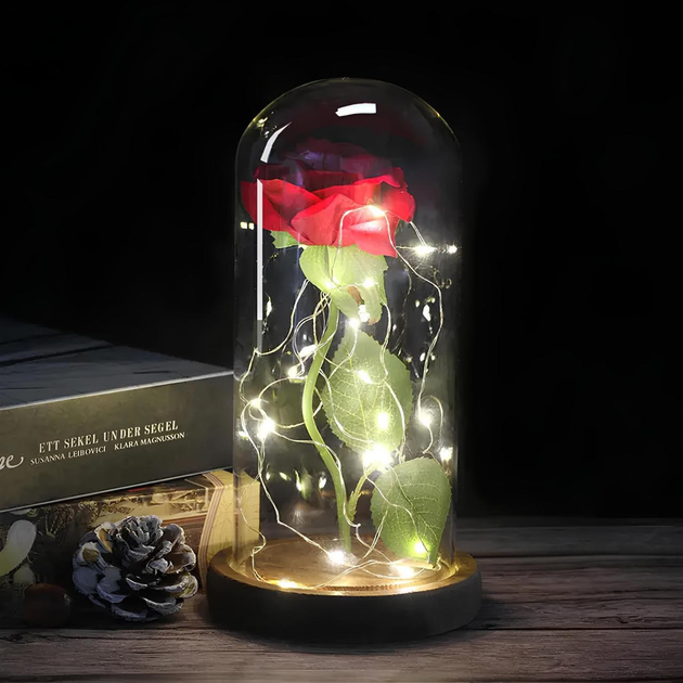 Троянда в колбі з Led-підсвіткою Червоний (29433505) - фото 2 Троянда в колбі з Led-підсвіткою Червоний (29433505) - фото 2