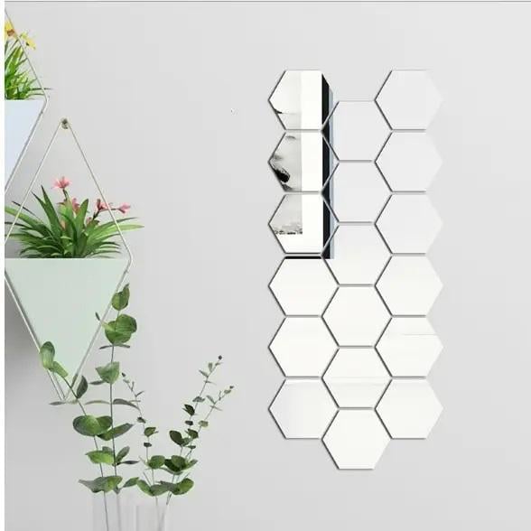 Декор настінний Дзеркальні наклейки акрилові 46х40 мм 20 шт. (f11c0166) - фото 2