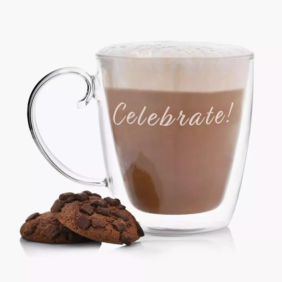 Термо чашка з подвійним стінками DUKA LISE CELEBRATE 500 мл Прозорий (2220666) Термо чашка з подвійним стінками DUKA LISE CELEBRATE 500 мл Прозорий (2220666)