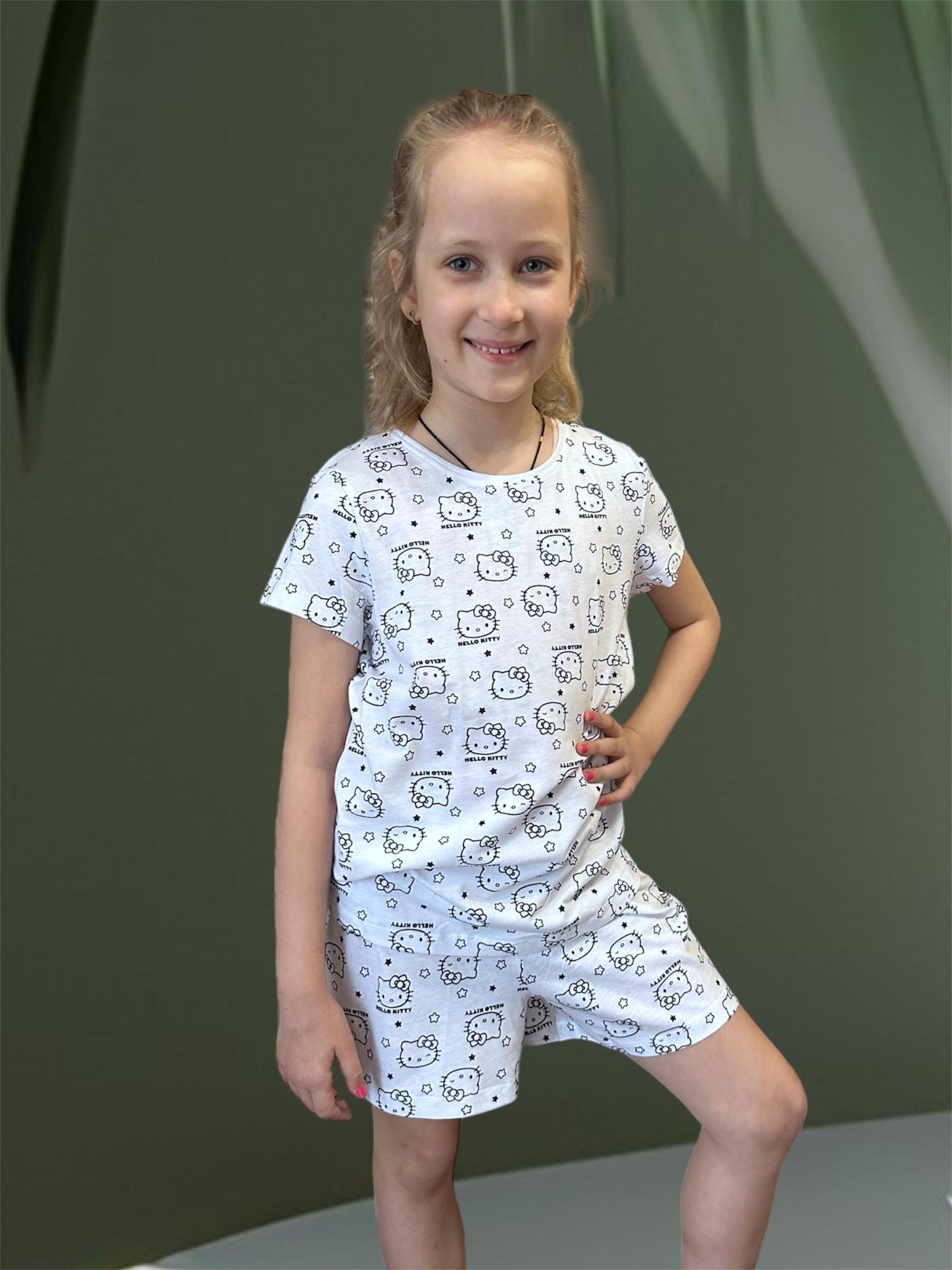 Пижама Hello Kitty 10/12 лет 146-152 см Белый