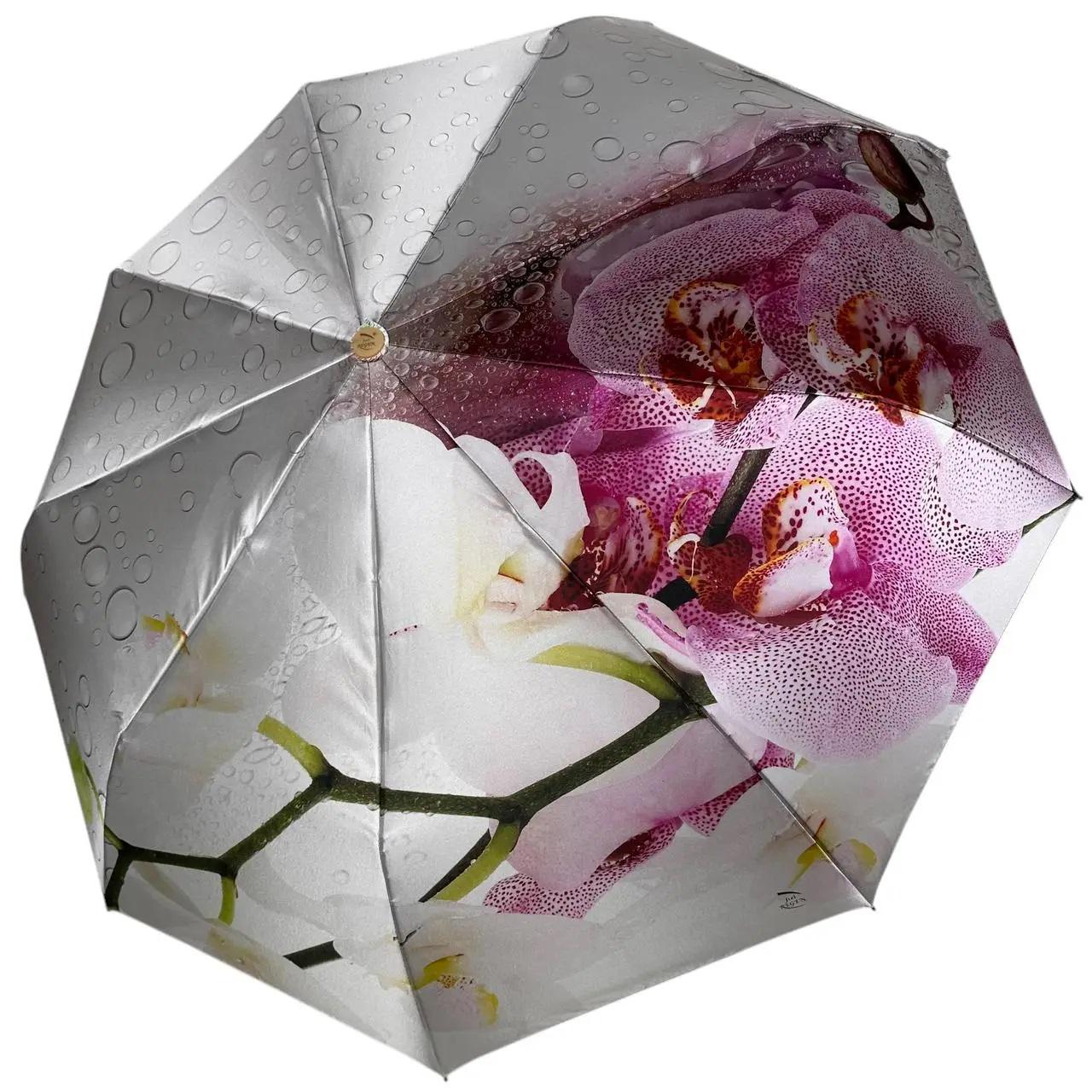 Зонт FREI REGEN Принт женский полуавтомат на 9 спиц сатин (U904105)