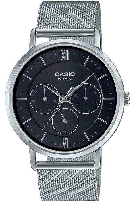Наручные часы мужские Casio MTP-B300M-1A Timeless Collection со стальным корпусом Черный (2904236659)