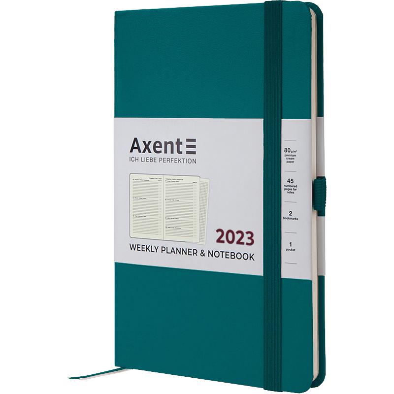 Щотижневик Axent Partner Strong 125x195 мм 96 аркушів Малахітовий (8505 23 31 A) - фото 2