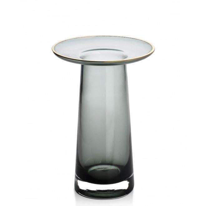 Ваза стеклянная Flora Serenite H-20 см (35665)