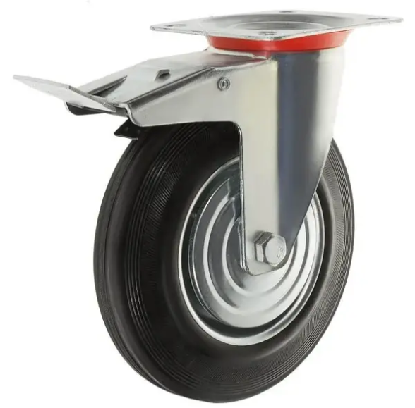 Колесо поворотне з гальмом на візок BC 160/40-80 мм Колесо поворотне з гальмом на візок BC 160/40-80 мм