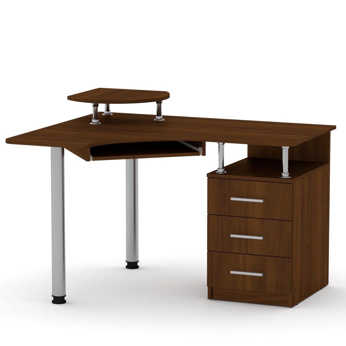 Стол письменный угловой Компанит СУ-2 120х100х85,2 см Орех эко (23158668)