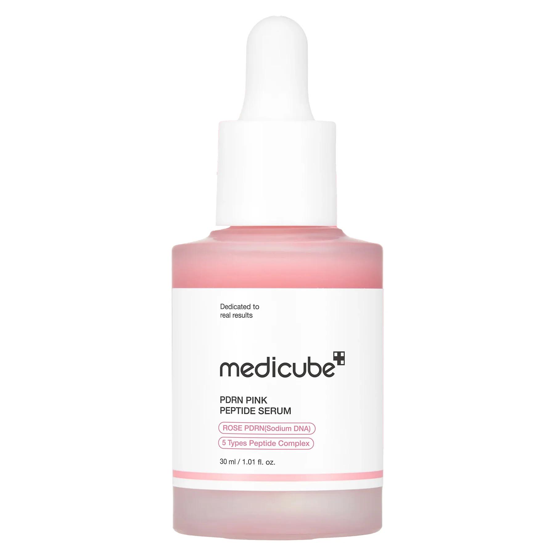 Сыворотка с полинуклеотидами и пептидами восстановительная Medicube PDRN Pink Peptide Serum 30 мл Сыворотка с полинуклеотидами и пептидами восстановительная Medicube PDRN Pink Peptide Serum 30 мл