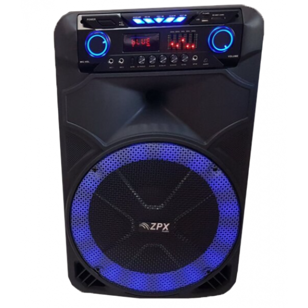 Система Bluetooth аккумуляторная ZPX ZX-7766 с радиомикрофоном 200 Вт Черный (ZPX-004)