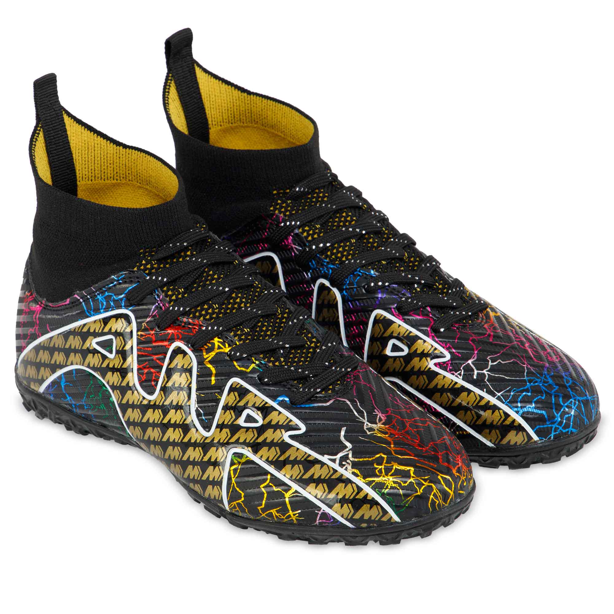 Сороконіжки футбольні S-LieNiao CK15-1-35-39-1 р. 38 Чорний/Фуксія/Золотий - фото 3 Сороконіжки футбольні S-LieNiao CK15-1-35-39-1 р. 38 Чорний/Фуксія/Золотий - фото 3