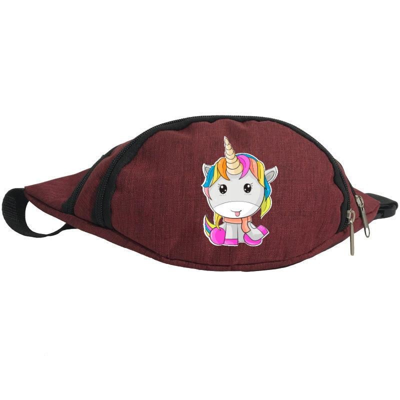 Поясна сумка-бананка Cappuchino toys Unicorn EDN 0033 Червоний (1369989292)