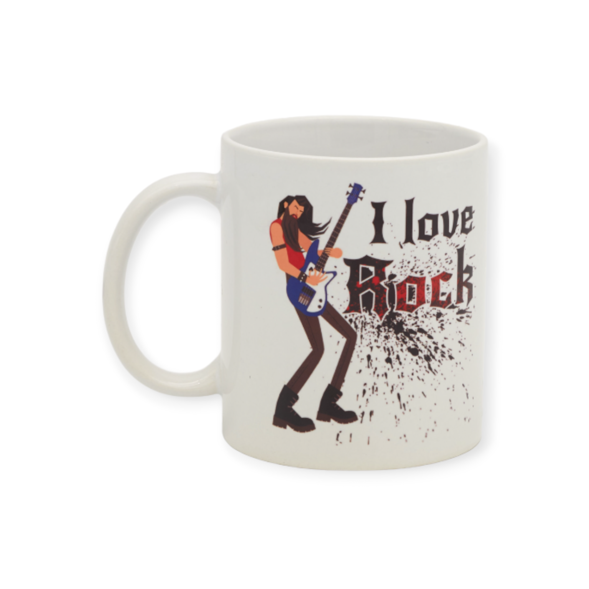 Чашка с принтом I Love Rock 330 мл (01_K1133021156)