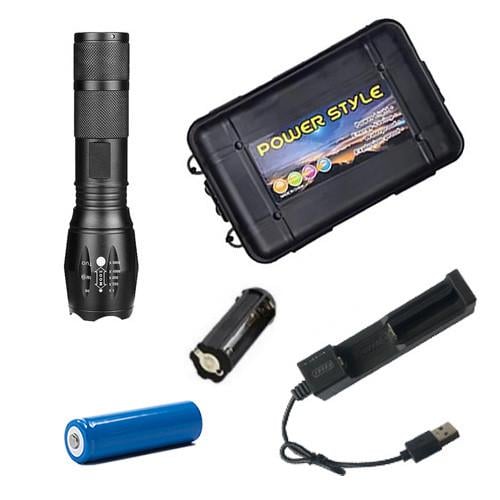 Фонарь ручной RLD-R5 USB с красным и белым светом и фокусировкой (2118852236)