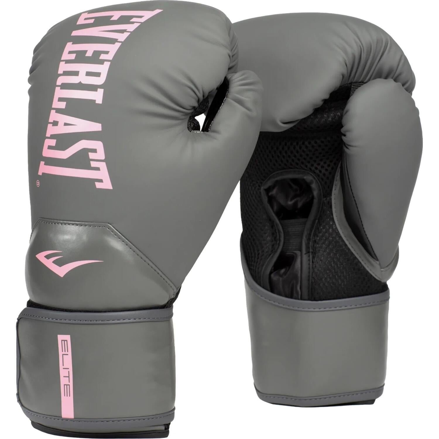 Перчатки боксерские Everlast ELITE 2 BOXING GLOVES 10 унций р. 10 Серо-светло-розовый (P00003310)