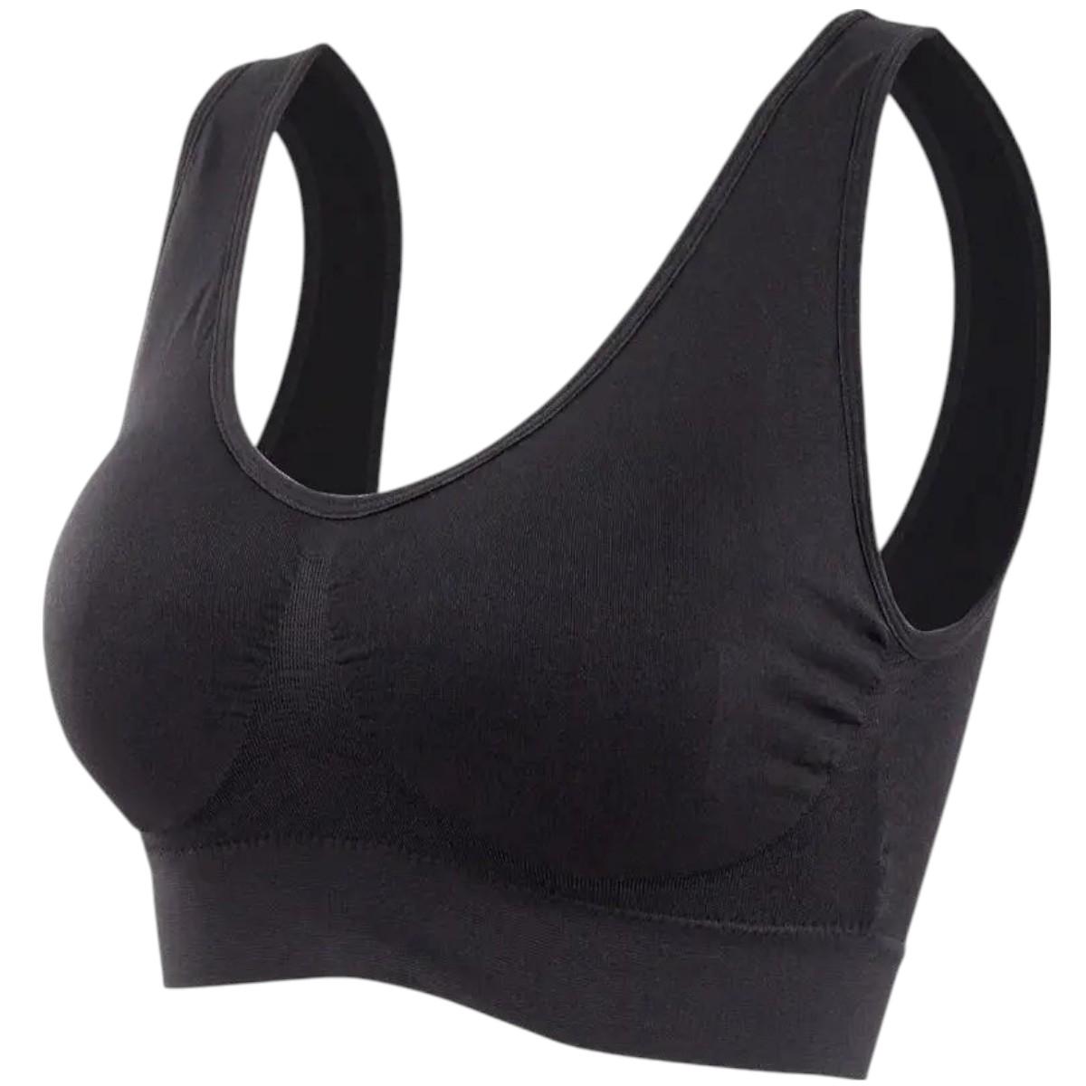 Бюстгальтер бесшовный спортивный Ahh Bra M Черный - фото 3 Бюстгальтер бесшовный спортивный Ahh Bra M Черный - фото 3