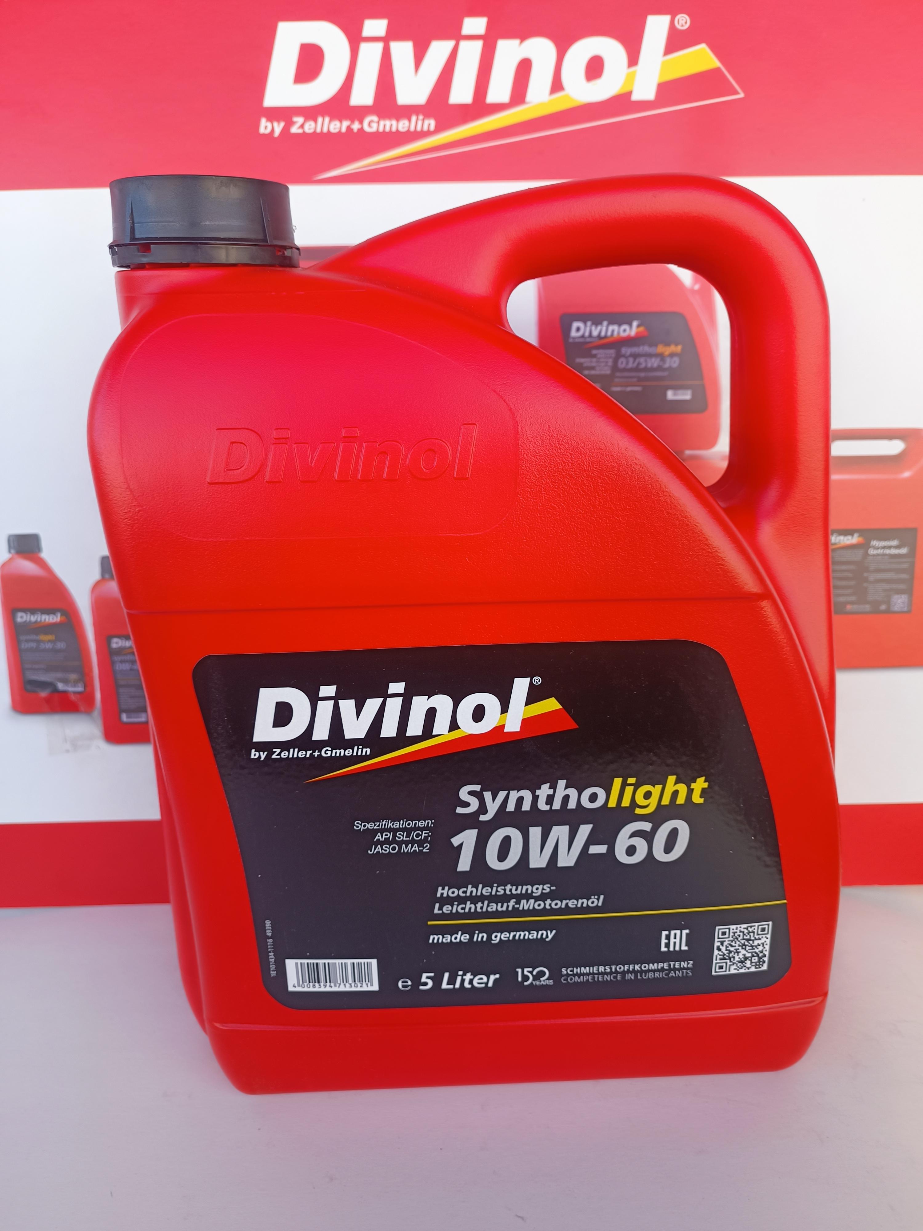 Моторне мастило Divinol Syntholight 10W-60 5 л (493905) - фото 3 Моторне мастило Divinol Syntholight 10W-60 5 л (493905) - фото 3