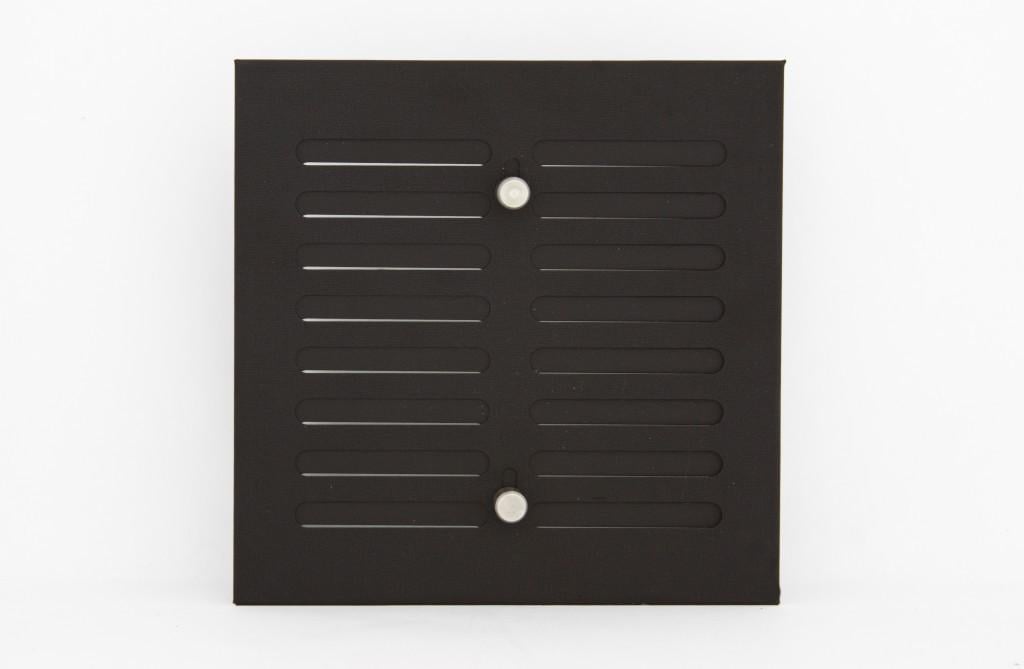 Вентиляційні решітки з регулюванням 17х17 см Чорний (13125025)