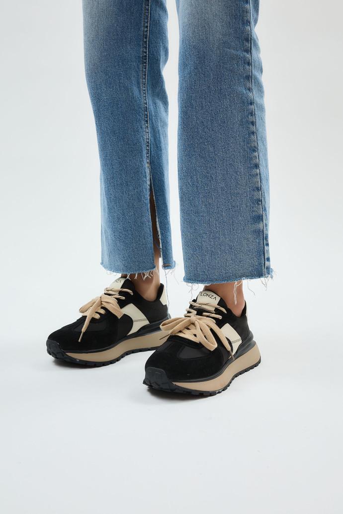 Кросівки жіночі демісезонні LONZA р. 37 Чорний (199140) - фото 4 Кросівки жіночі демісезонні LONZA р. 37 Чорний (199140) - фото 4