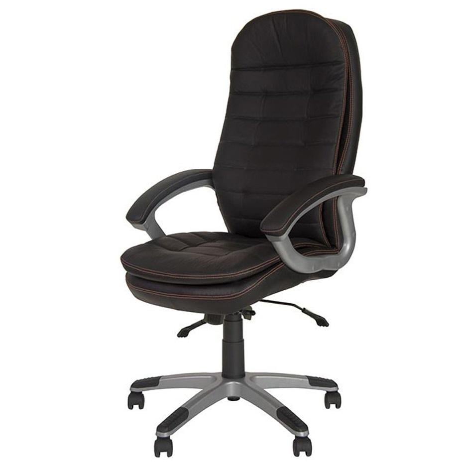 Крісло офісне Valetta Tilt RD-1 шкірзам 490х510х1120-1220 мм Чорний
