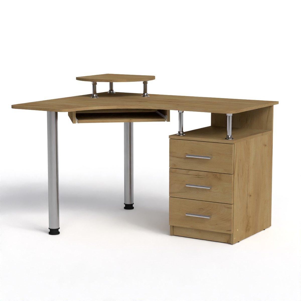 Стіл комп'ютерний Компаніт СУ 2 120х100х85,2 см Дуб крафт золотий (66f00bd2e46f9163b52628a9)