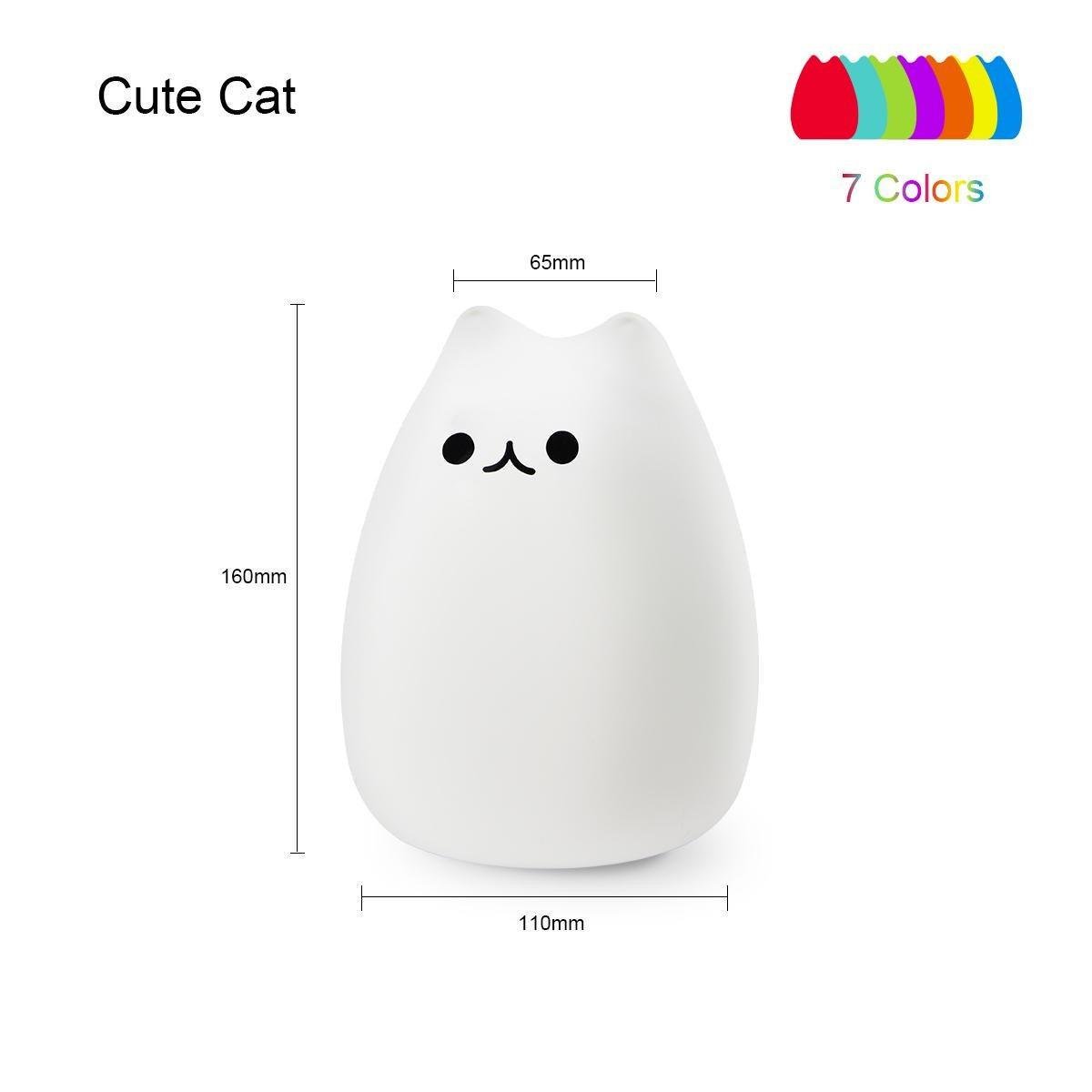 Ночник детский Little Cat Silicone Light 7 цветов (730667kmt) - фото 8