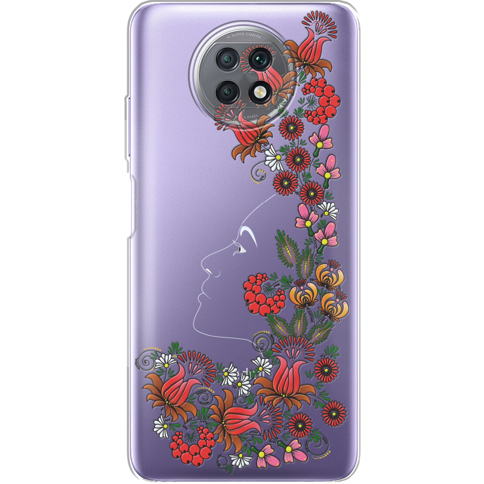 Чехол BoxFace Xiaomi Redmi Note 9T 3D Ukrainian Muse Прозрачный силикон (42123-bk64-42123)